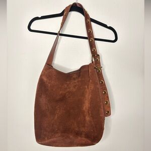 Madewell Brown Suede Shoulder Bag